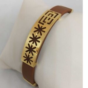 18 KT GOLD LEATHER BALT