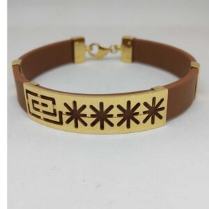 18 KT GOLD LEATHER BALT