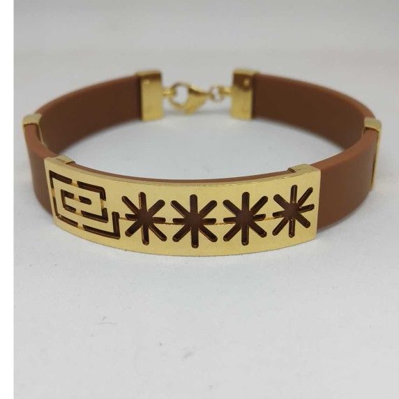 18 KT GOLD LEATHER BALT