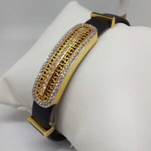 18 kt gold pure leather balt