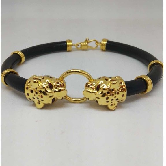 18kt gold designed pure leather balt