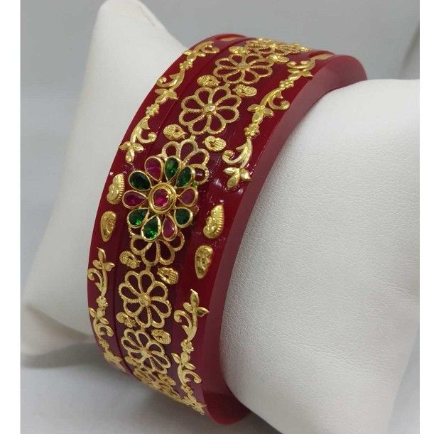 22 KT GOLD PRINTED DESIGNED RAS PATLA - Image 2