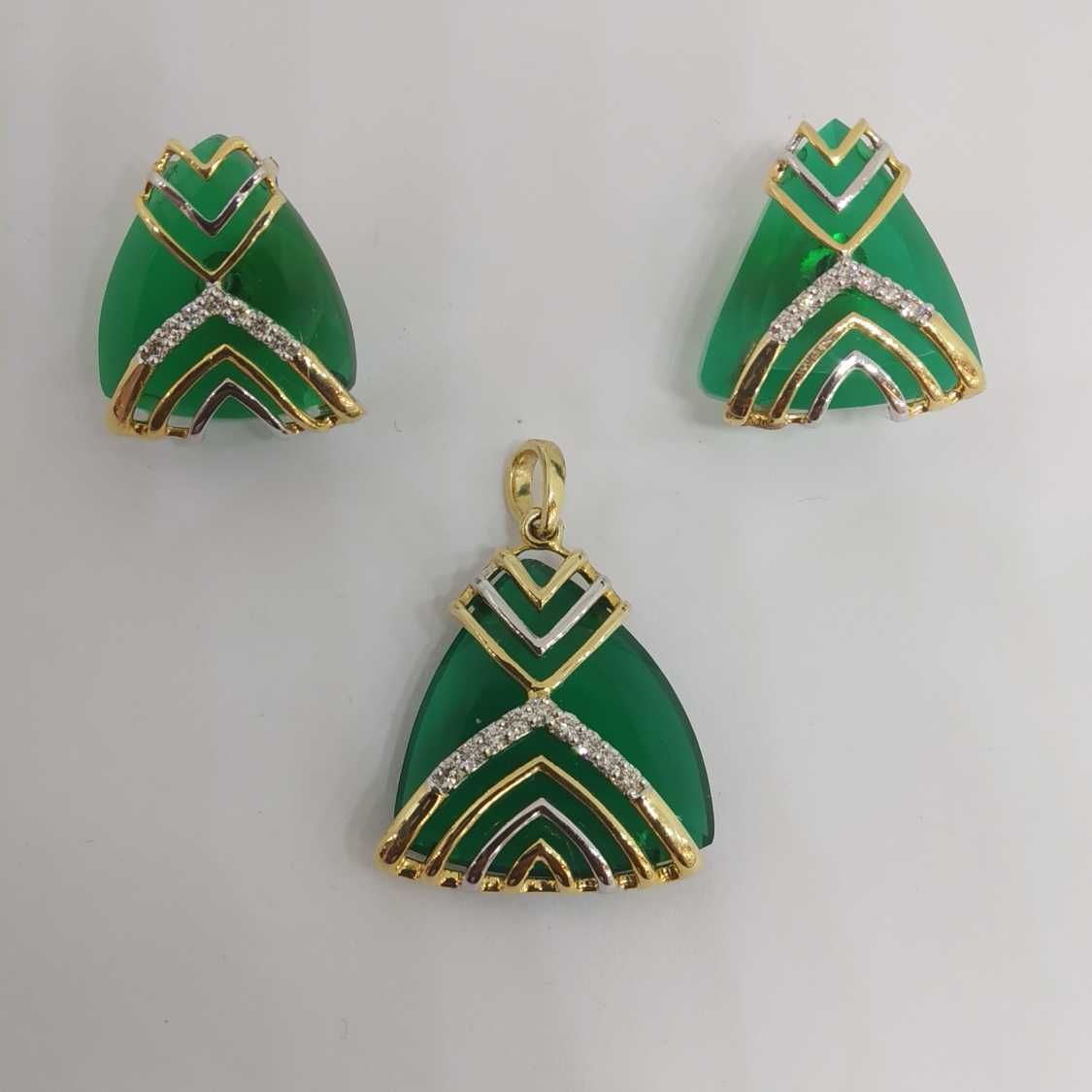 REAL DIAMOND FANCY PENDANT SET