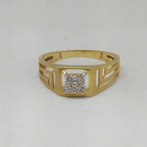 Real diamond casual branded gents rong
