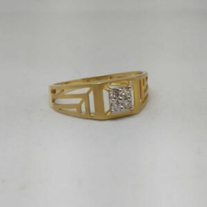 Real diamond casual branded gents rong