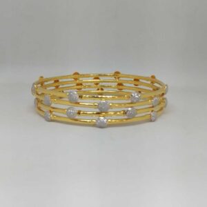 22 KT GOLD FANCY DESIGNED COPPER BANGLE