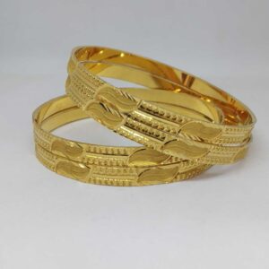 22 KT GOLD Plane Designed Bangle