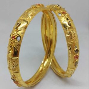 22KT GOLD BANGALI DESIGNED BANGLE