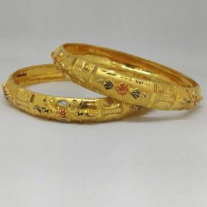 22KT GOLD BANGALI DESIGNED BANGLE