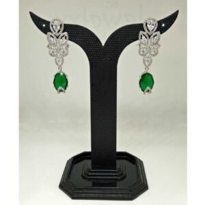 1 gram green stone party wear designed earring