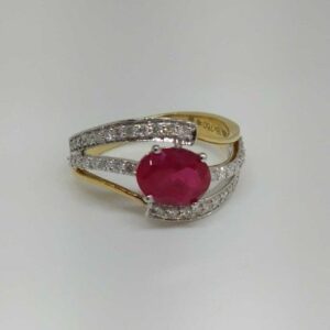 Real diamond branded ladies ring