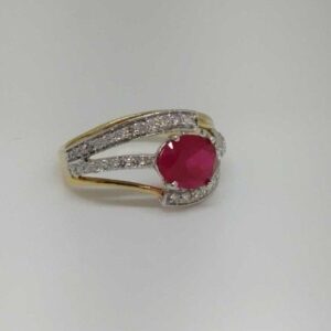 Real diamond branded ladies ring