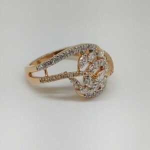 Real Diamond Rose Gold Branded Ladies Ring