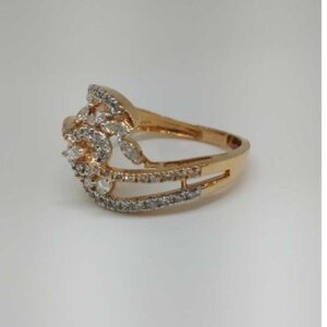 Real Diamond Rose Gold Branded Ladies Ring
