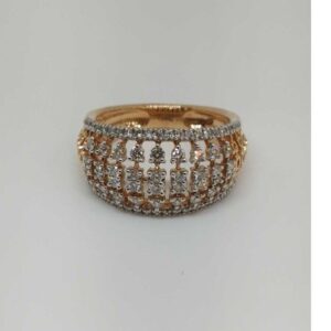 Real Diamond Rose Gold Branded Ladies Ring