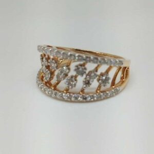 Real Diamond Rose Gold Branded Ladies Ring