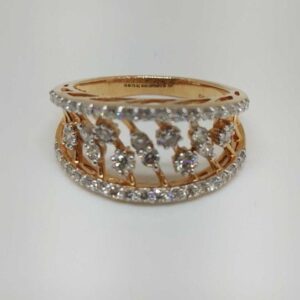 Real Diamond Rose Gold Branded Ladies Ring