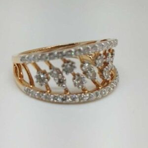 Real Diamond Rose Gold Branded Ladies Ring