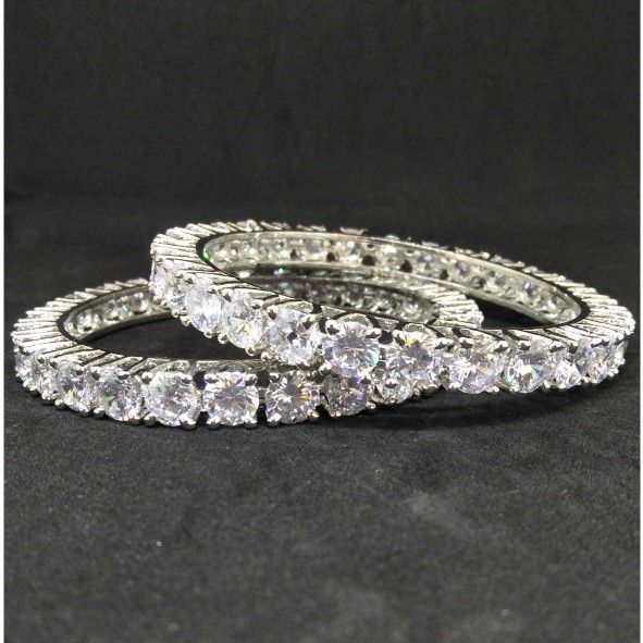 Ad diamond designed forming bangle - Image 2