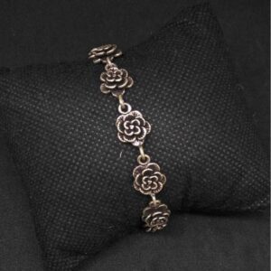 925 Sterling Silver Rose Oxides Ladies Bracelet