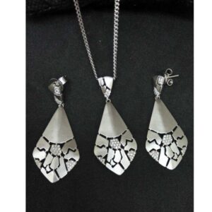 925 Sterling Silver Designed Pendant Set