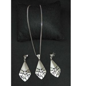 925 Sterling Silver Designed Pendant Set