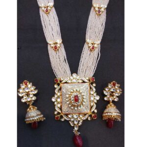 22 kt gold jodhpuri antique set