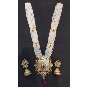 22 kt gold jodhpuri antique set