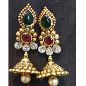 22 kt gold jodhpuri bridal antique set