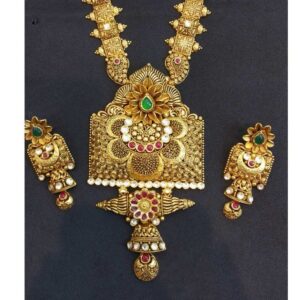 22 kt gold rajwadi dhulhan set