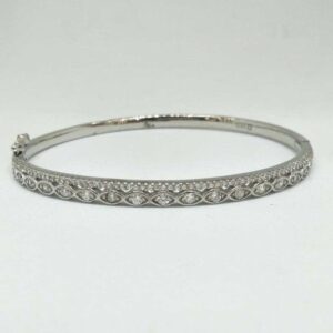 925 Sterling Silver AD Diamond Ladies Bracelet
