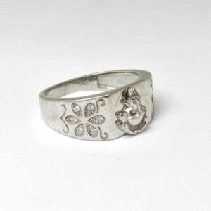 925 Sterling Silver Ganesh Gents Ring