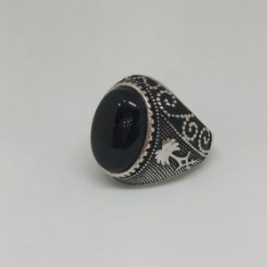 925 sterling silver black ston oxides gets ring