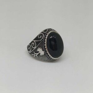 925 sterling silver black ston oxides gets ring