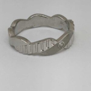 925 sterling silver gents band