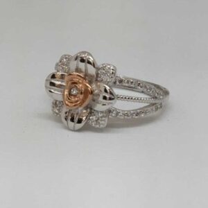 925 Sterling Silver Rose Ladies Ring