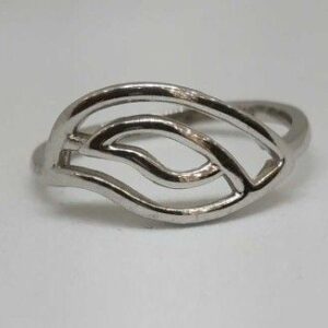 925 Sterling Silver Plan Ladies Ring