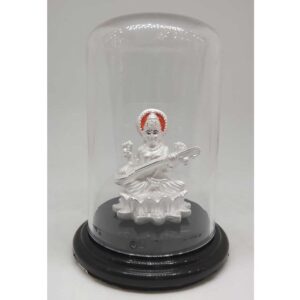 999 pure silver sarswati idols