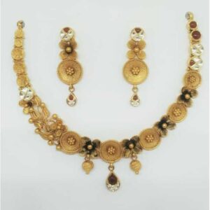 22 kt gold antique set
