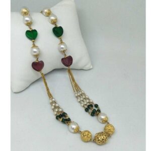 22 kt gold moti mala