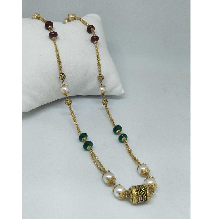 22 KT Gold Moti Mala