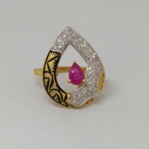 22 Kt Gold Ladies Branded Ring