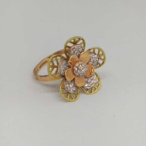 18 Kt Rose Gold Ladies Branded Ring