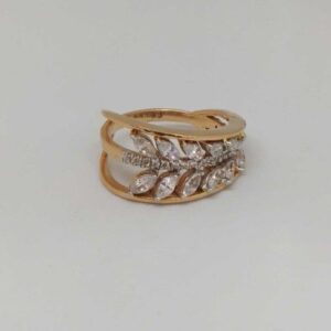 18 Kt Rose Gold Ladies Branded Ring
