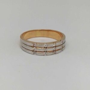 18 Kt Rose Gold Gents Branded Ring
