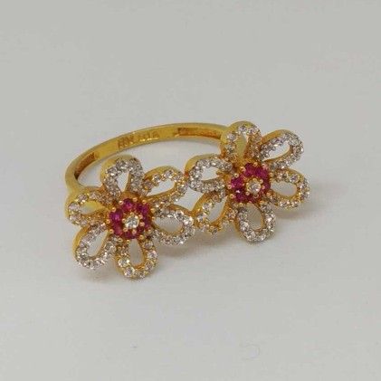 22 Kt Gold Ladies Branded Ring