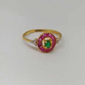 22 kt Gold Ladies Branded Ring
