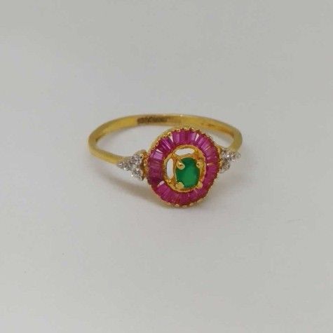 22 kt Gold Ladies Branded Ring