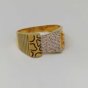 22 kt gold gents branded ring