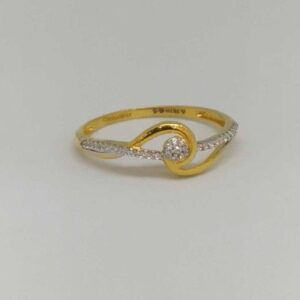 18kt Gold Ladies Branded Ring